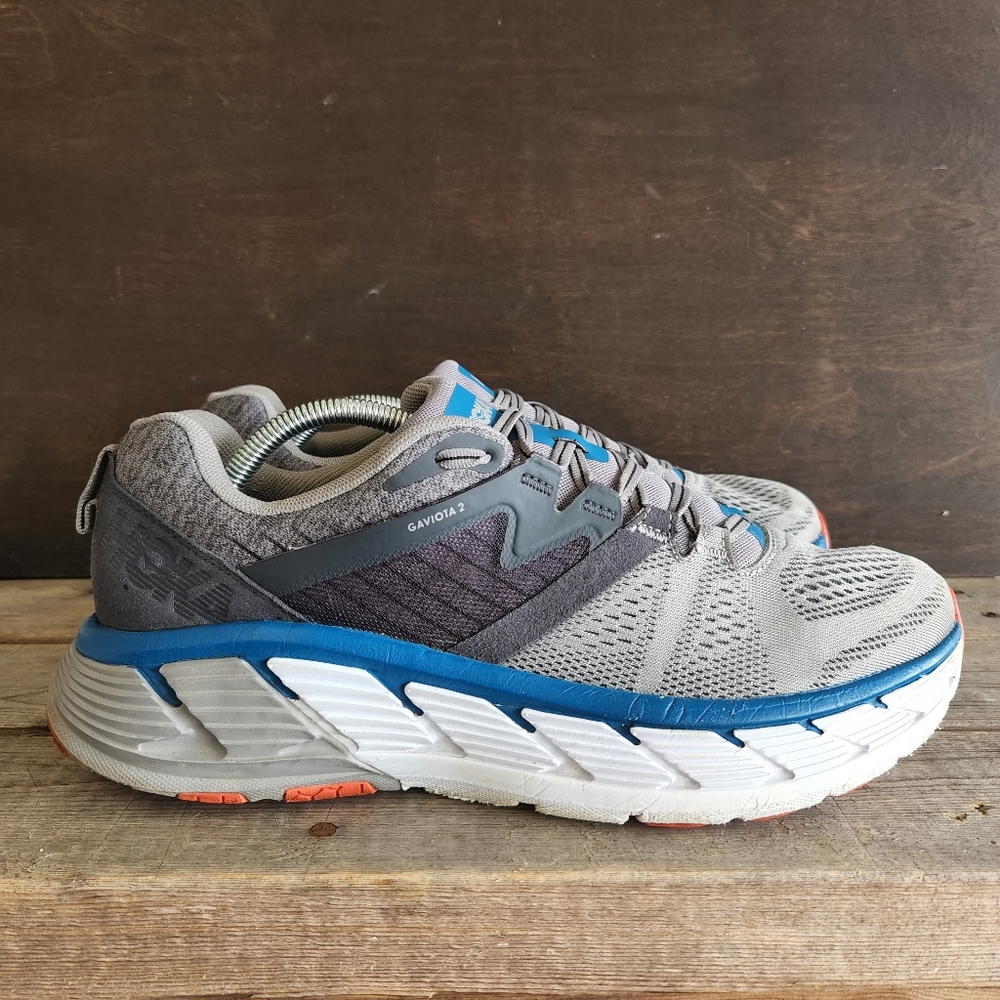 Hoka One One Gaviota 2 Men's Size 11 Running Shoes Sneakers Gray Blue